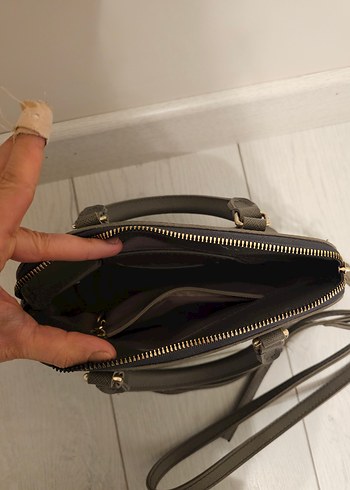 Laura Ashley - Gri çanta - Görsel 4