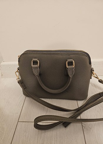 Laura Ashley - Gri çanta - Görsel 3