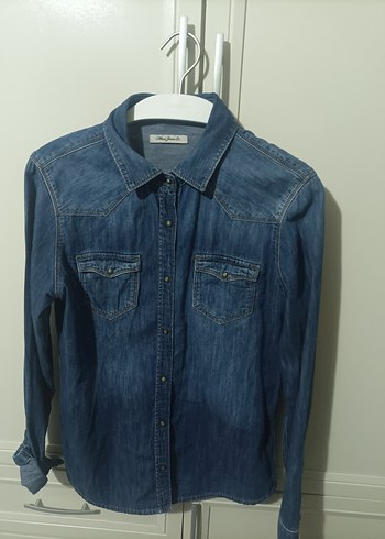 Mavi Jeans Dugmeli Mavi Denim Gomlek