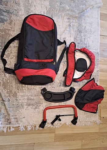 Kırmızı Bebek Arabası - Görsel 9