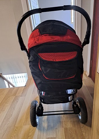 Kırmızı Bebek Arabası - Görsel 3