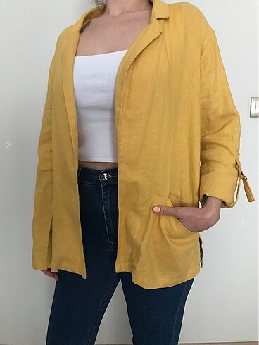 Bershka Keten Ceket