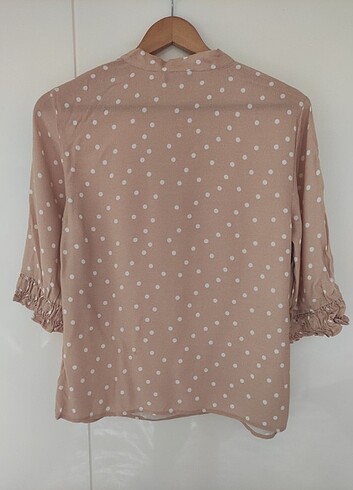 Tu Woman puantiyeli Bluz  - Görsel 3