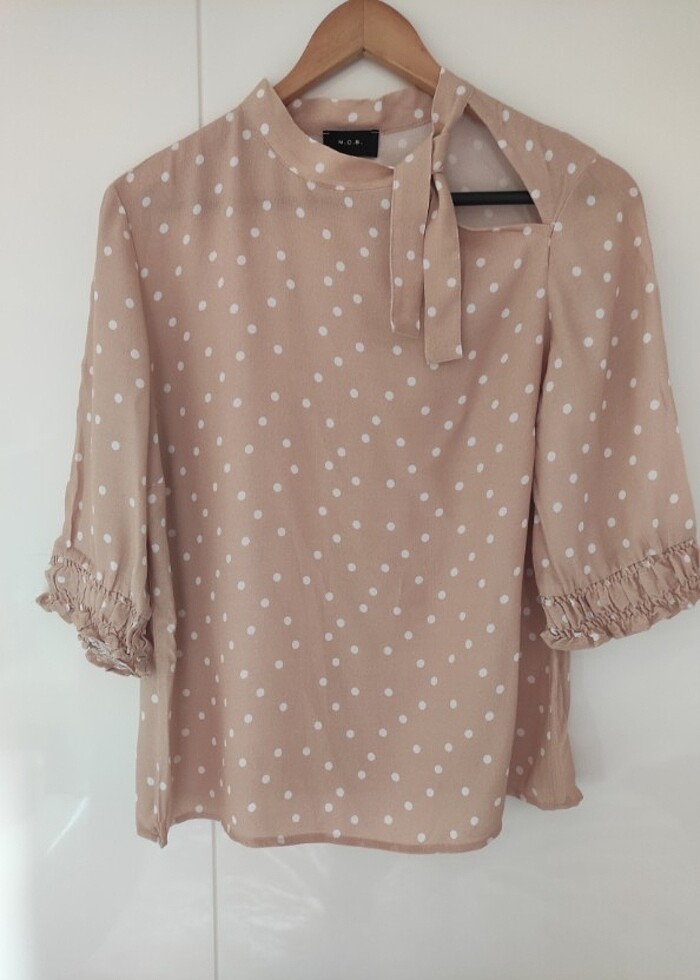 Tu Woman puantiyeli Bluz  - Görsel 2