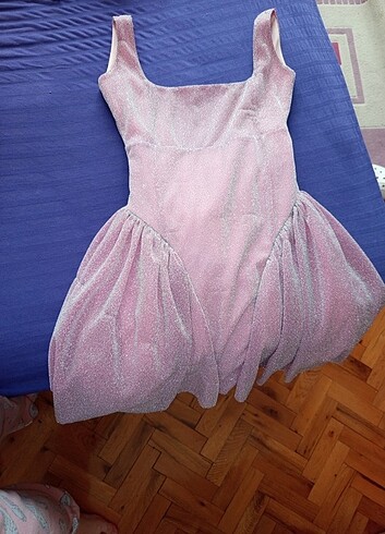 Trendyol & Milla PEMBE SİMLİ ELBİSE