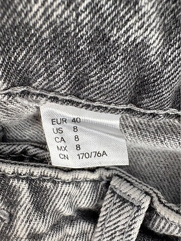 H&M H&M wide leg dizi yırtık gri jean