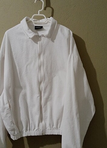 s Beden beyaz Renk Spor oversize kadife ceket