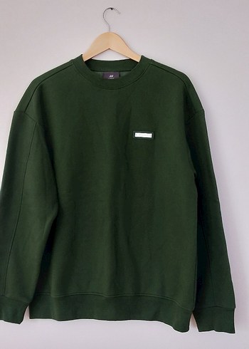 Erkek Haki Yeşil Oversize Sweatshirt