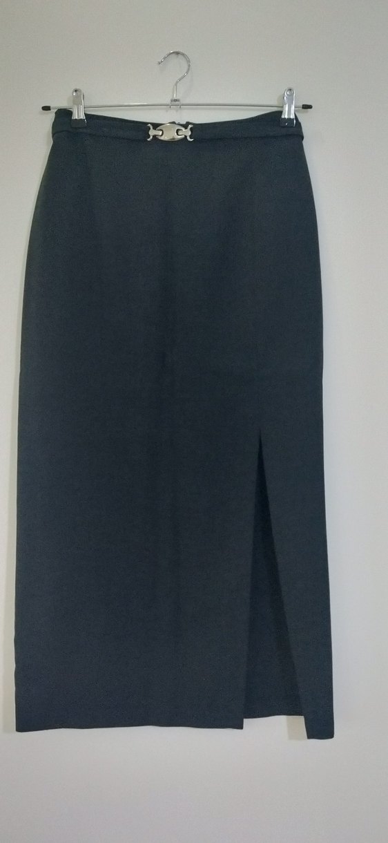 Kemer Detaylı Füme rengi ikili takım elbise. - Görsel 2