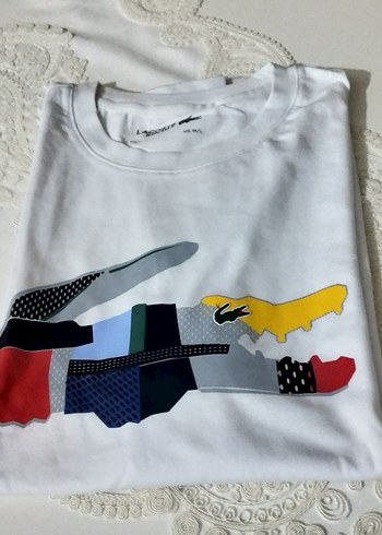 Erkek Beyaz Baskılı Kısa Kollu Tişört - Görsel 3