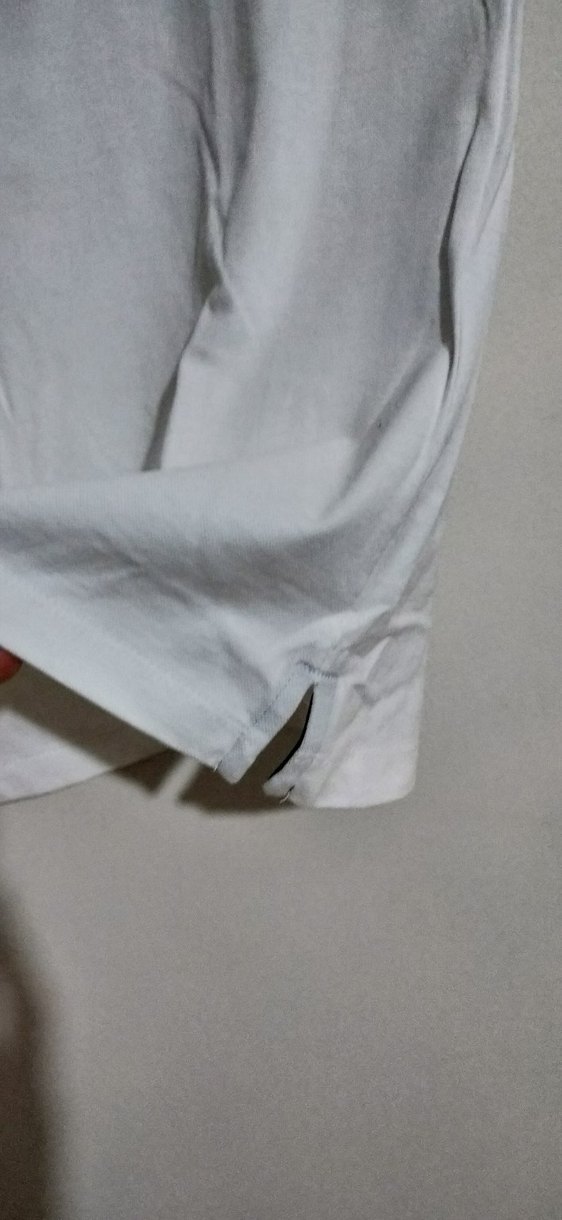 Erkek Beyaz Polo Yaka Düğmeli Tişört - Görsel 4