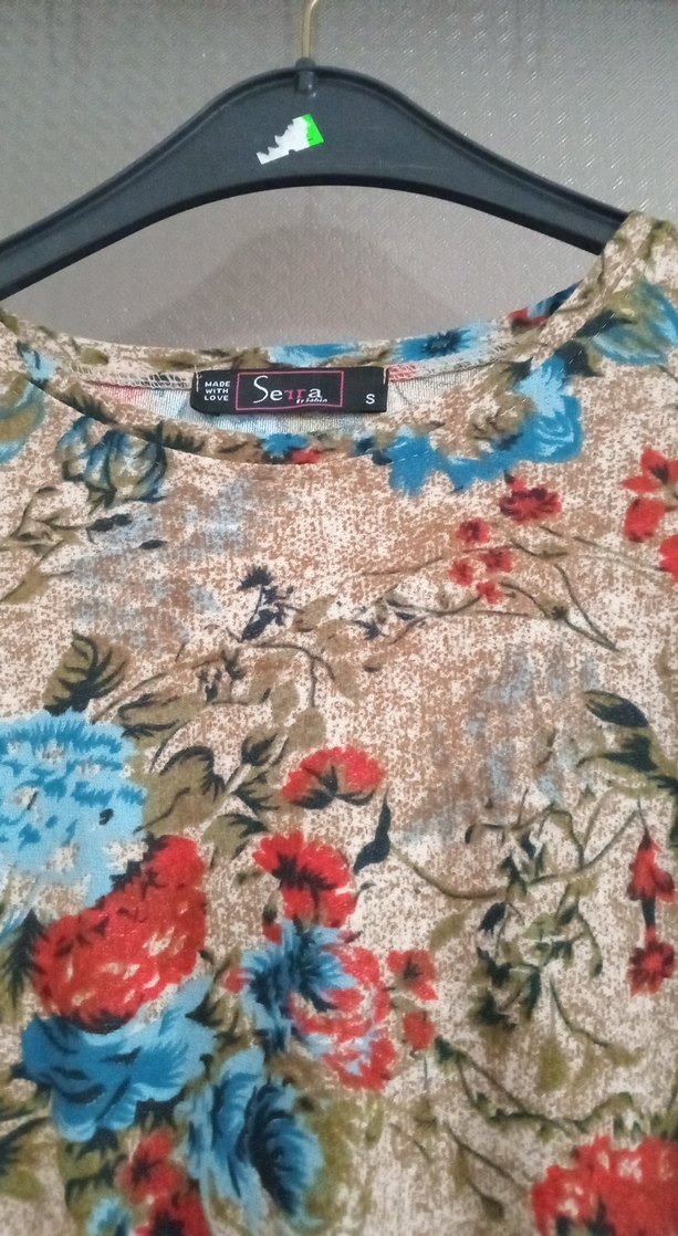 Bohem Çok Renkli Uzun Kollu Uzun Elbise - Görsel 2