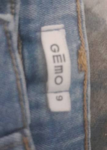 Erkek Gri Mavi Rahat Kesim Denim Şort - Görsel 3
