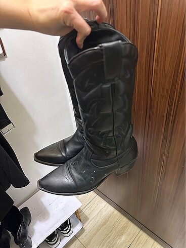 39 Beden siyah Renk Stradivarius kovboy çizme