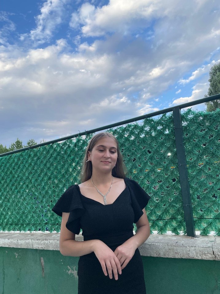 Yılan Desenli Siyah Midi Mezuniyet Elbisesi - Görsel 3