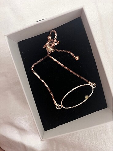 Bileklik rose gold çelik