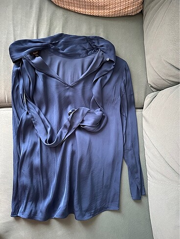 36 Beden mavi Renk Massimo Dutti bluz