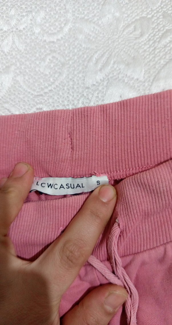 Pembe Mini Pamuklu Rahat Kadın Şort - Görsel 2