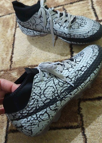 Gri Yılan Desenli Bağcıklı Erkek Spor Ayakkabı - Görsel 5