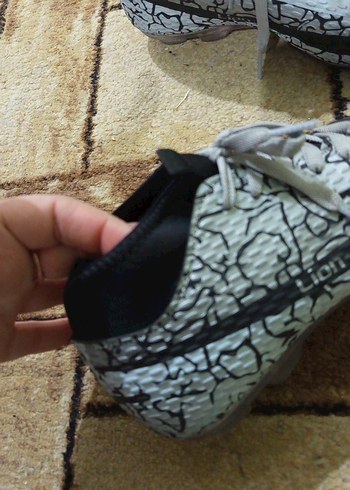 Gri Yılan Desenli Bağcıklı Erkek Spor Ayakkabı - Görsel 4