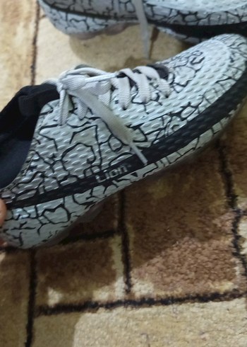 Gri Yılan Desenli Bağcıklı Erkek Spor Ayakkabı - Görsel 3