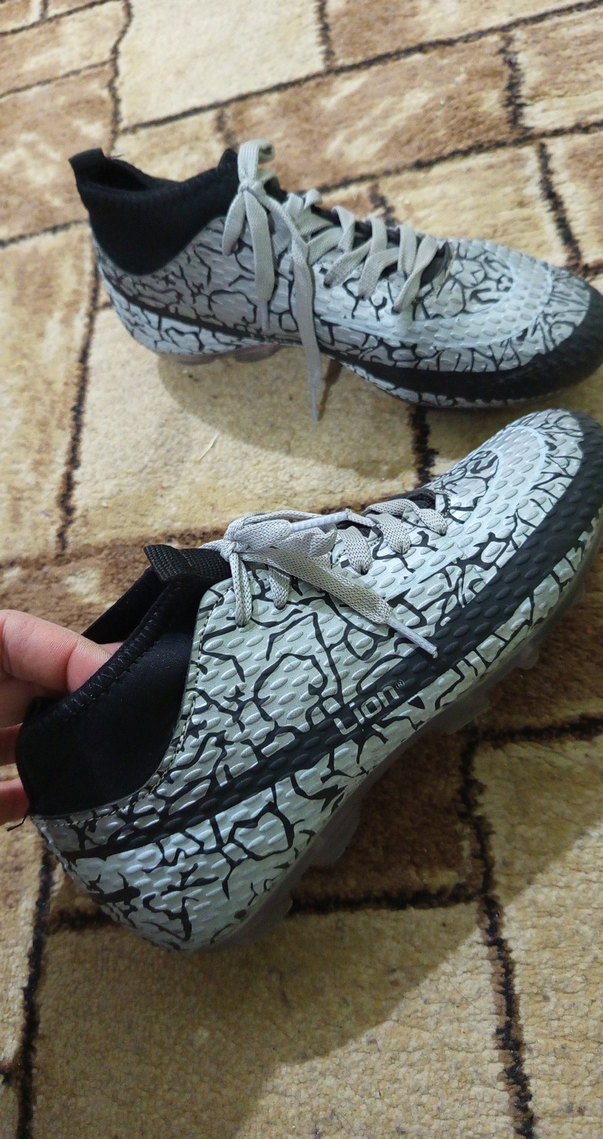 Gri Yılan Desenli Bağcıklı Erkek Spor Ayakkabı - Görsel 5