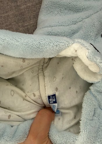 Mavi Nakışlı Bebek Tulumu - Görsel 2