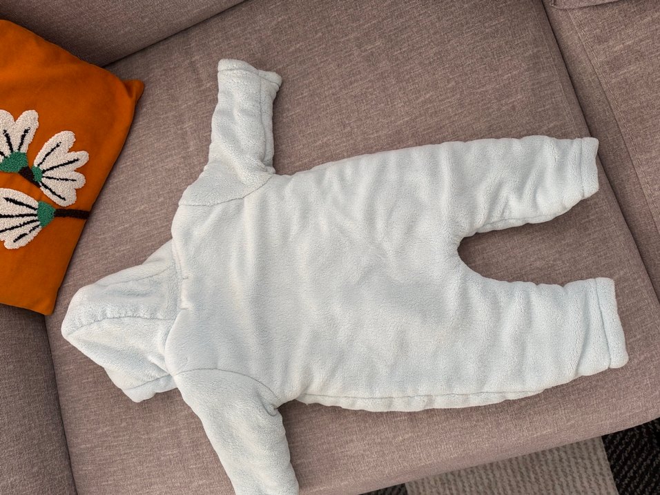 Mavi Nakışlı Bebek Tulumu - Görsel 3