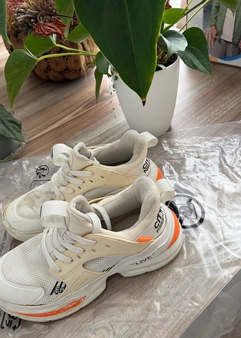 Jump marka Beyaz Bağcıklı Sokak Stili Kadın Spor Ayakkabı - Görsel 2