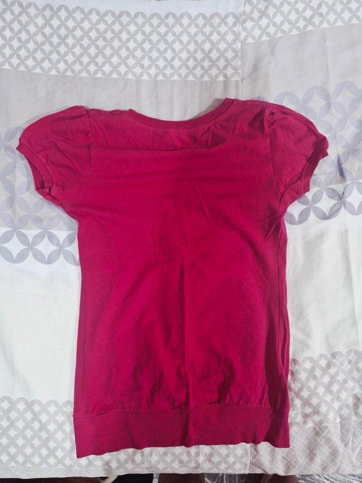 Pembe Kısa Kollu Tişört - Görsel 2