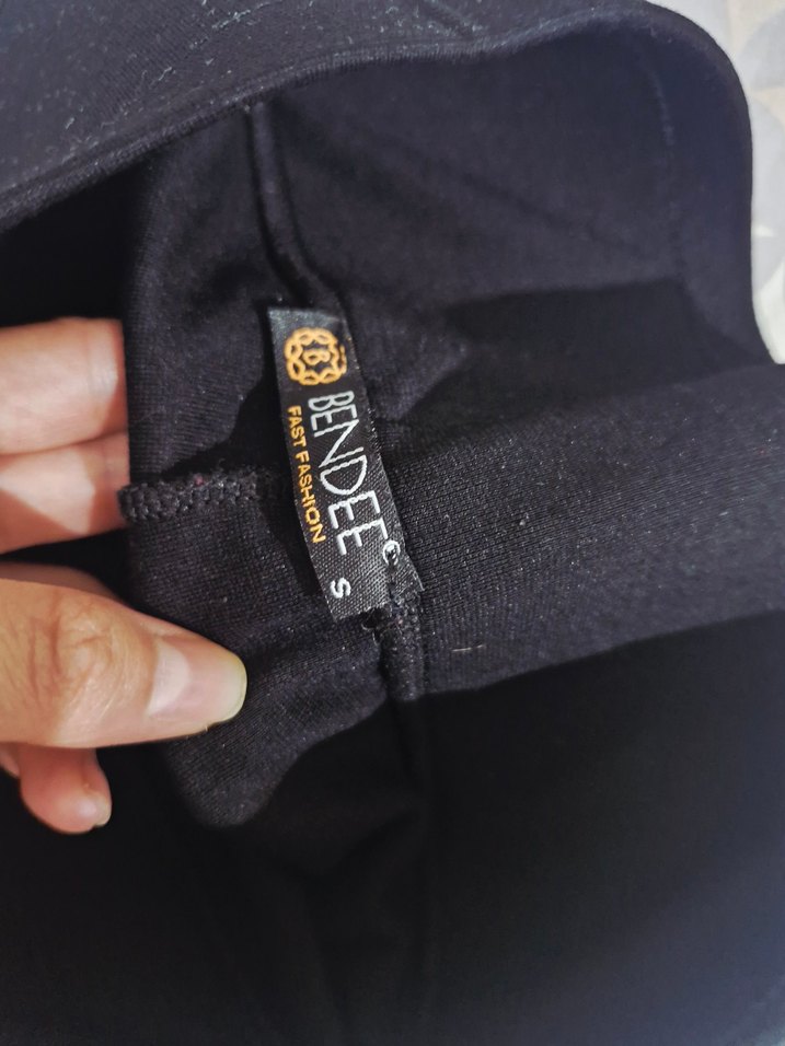 Siyah Kadın Basic Dar Kesim Tayt - Görsel 3