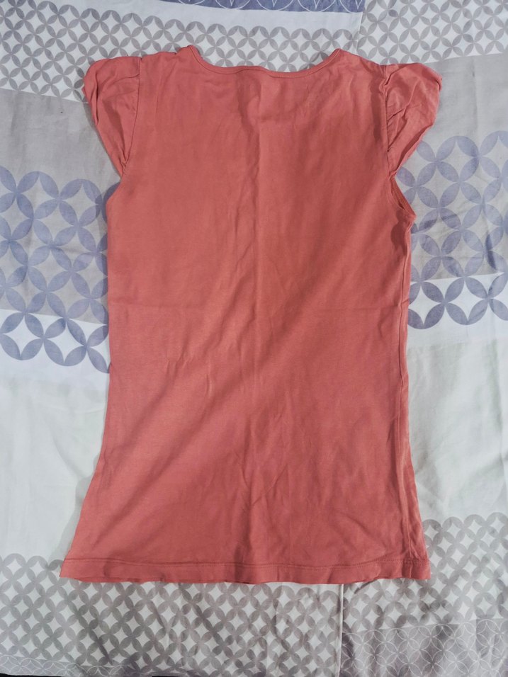 Kız Çocuk Pembe Kısa Kollu Tişört - Görsel 2