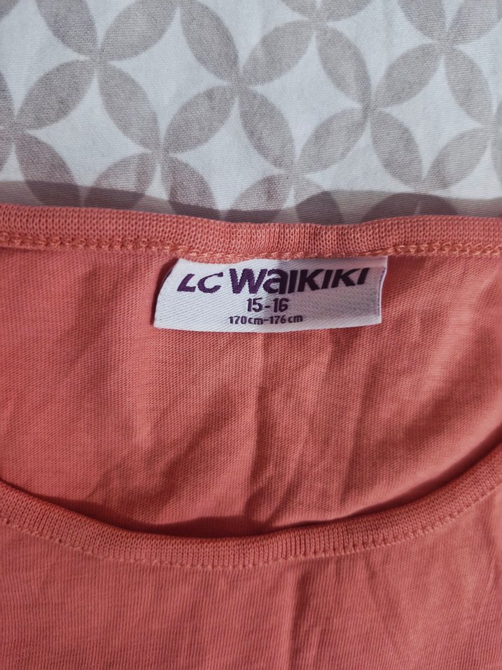 Kız Çocuk Pembe Kısa Kollu Tişört - Görsel 3