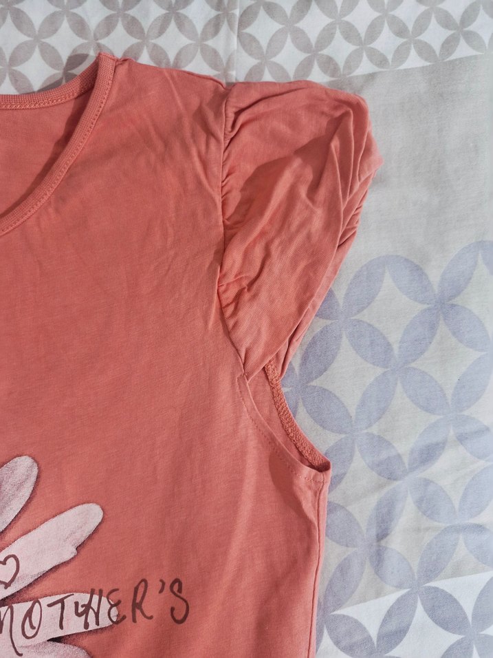 Kız Çocuk Pembe Kısa Kollu Tişört - Görsel 4