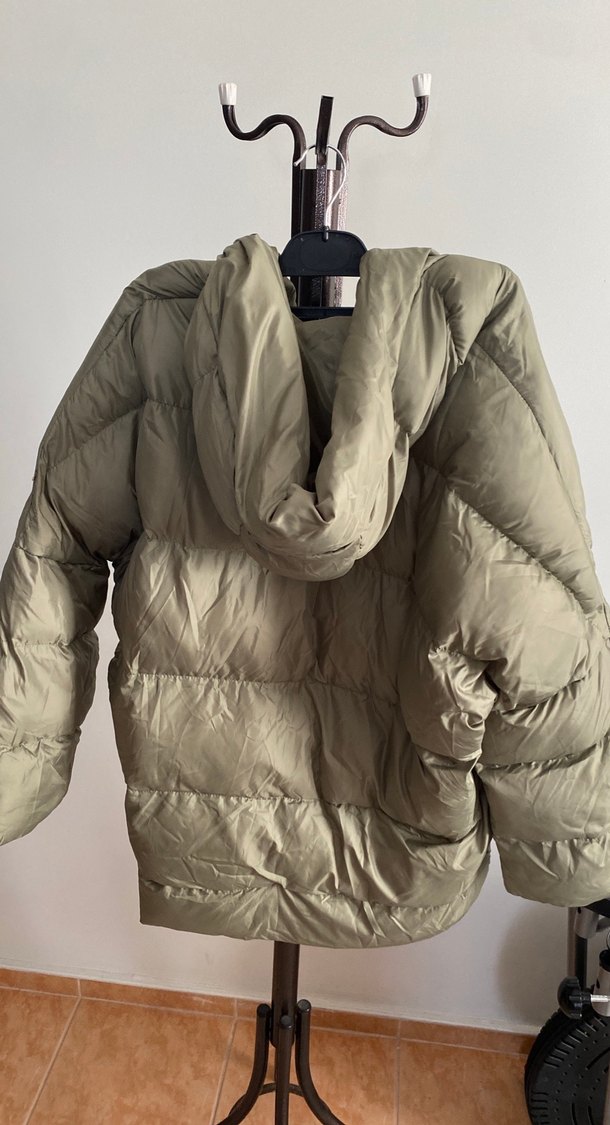 Açık yeşil Midi Kadın Kışlık Ceket - Görsel 2