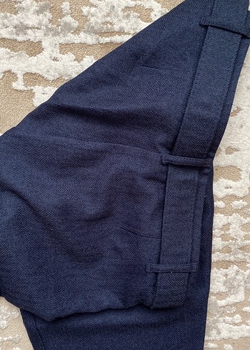 Mavi kadın kumaş pantolonu - Görsel 3