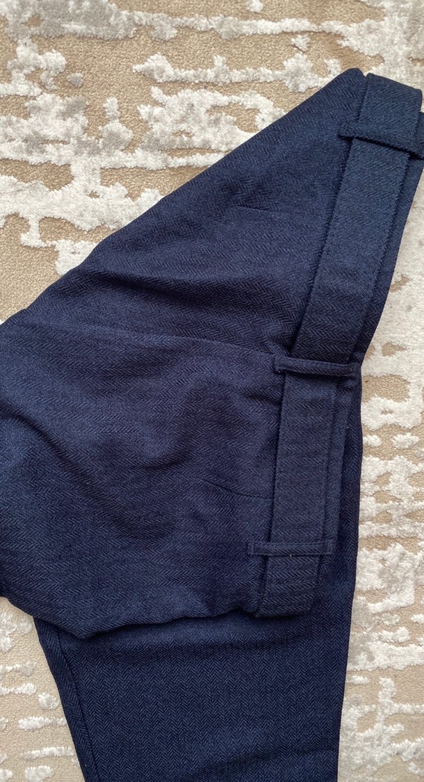 Mavi kadın kumaş pantolonu - Görsel 3