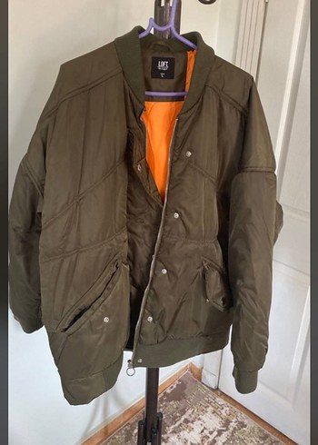 Düğmeli Siyah Street Wear Kadın Ceket - Görsel 3