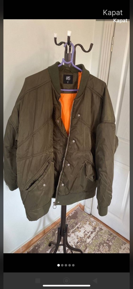 Düğmeli Siyah Street Wear Kadın Ceket - Görsel 3