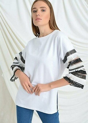 Mango İşlemeli Swetshirt