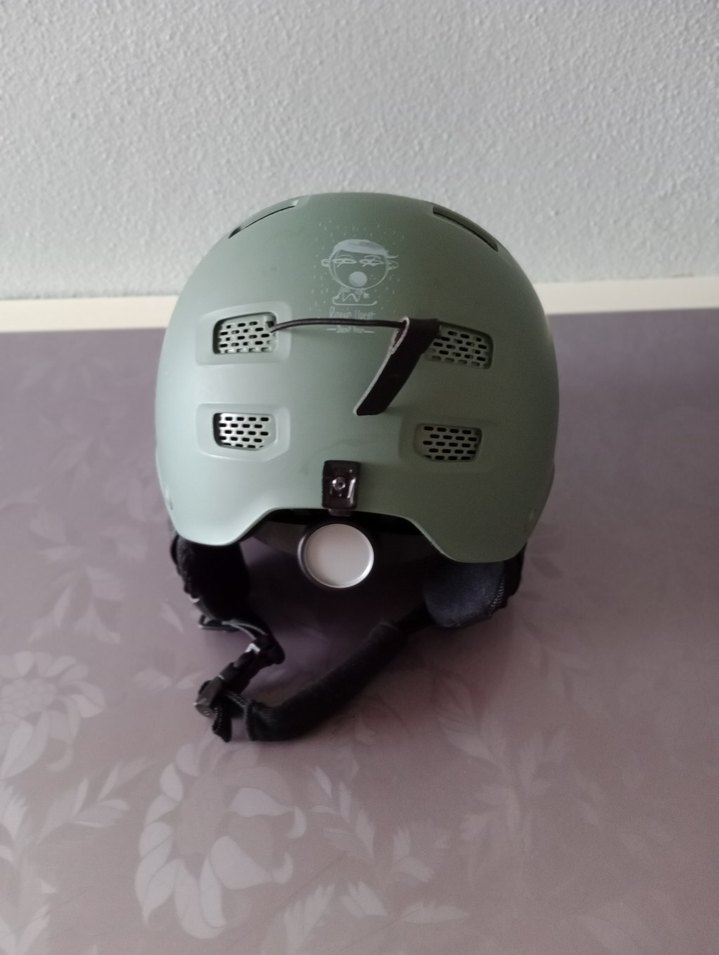 Kamuflaj Desenli Haki Motosiklet Kaskı decathlon - Görsel 4