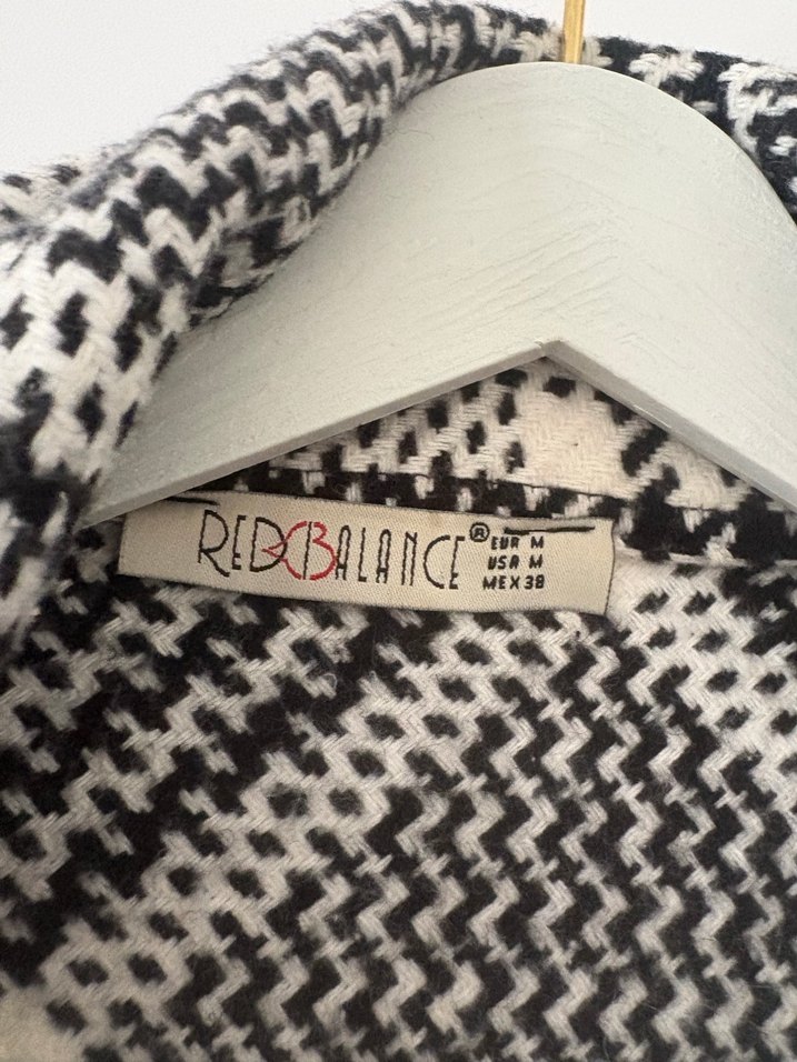 M beden Ekose Desenli Kadın Ceket - Görsel 5