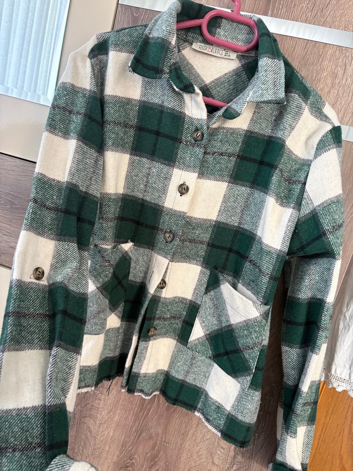 L beden düğme detaylı gömlek - Görsel 3