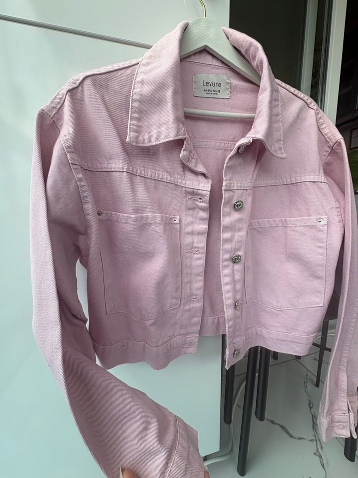 38/M beden lila renk ceket - Görsel 3