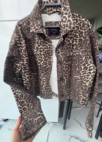 Lcw 38 beden leopar ceket - Görsel 2