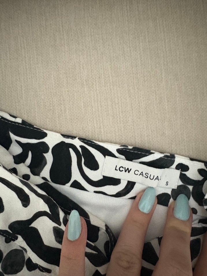 Lcw S beden desenli etek - Görsel 4