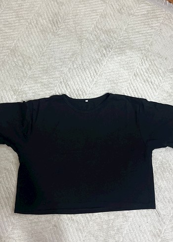 Siyah Kadın Basic Kısa Kollu Tişört - Görsel 3