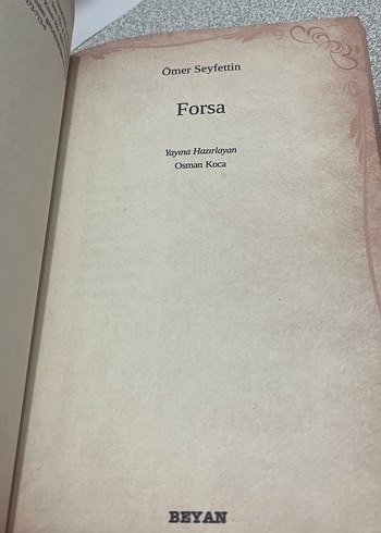 Forsa - Ömer Seyfettin Kitabı - Görsel 4