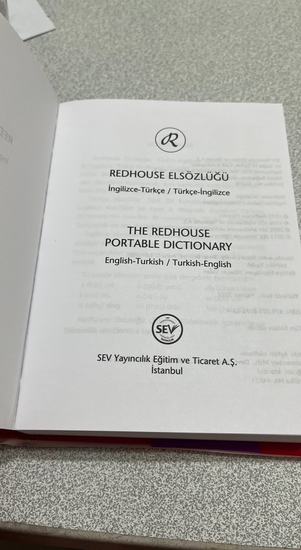 Redhouse İngilizce-Türkçe Sözlük - Görsel 3