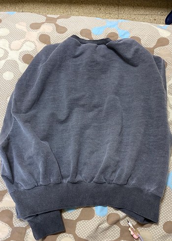 Gri Kadın Bisiklet Yaka Sweatshirt - Görsel 4